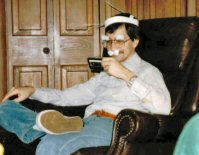 Jim, disguised as Groucho Marx