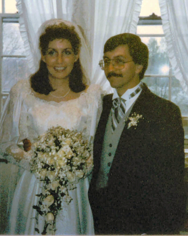 Jim, marrying his sister, at his first wedding  ~ 1974.