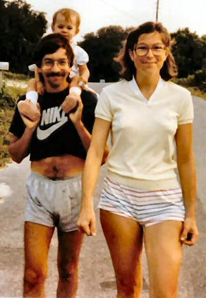 Jim seen here with his lenient employer and one of the children in his care.